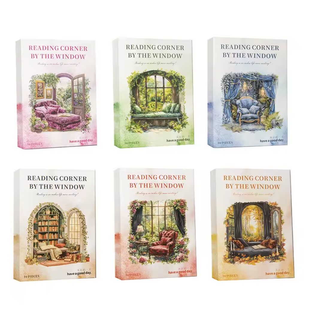 10 Stickers Libros & Biblioteca