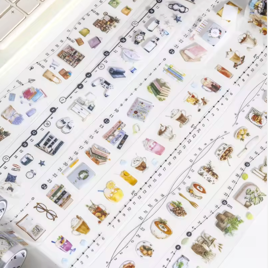 6 Rollos de stickers - Time Serie