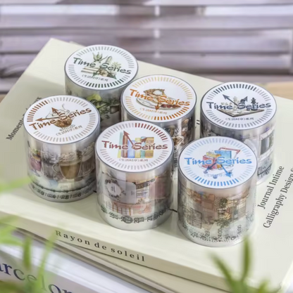 6 Rollos de stickers - Time Serie