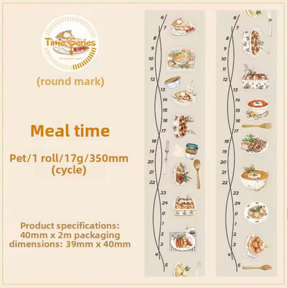 6 Rollos de stickers - Time Serie