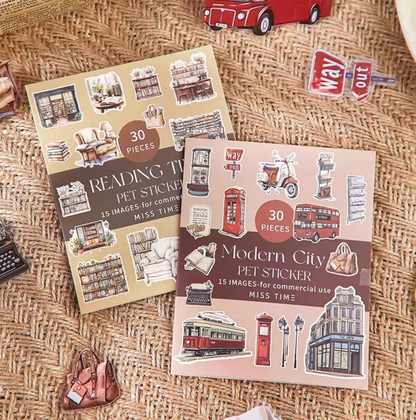 6 paquetes de stickers - 240 Stickers - Miss time
