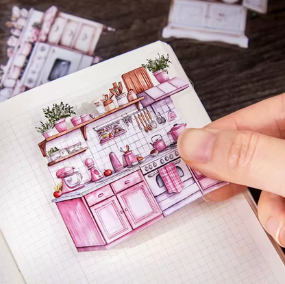 6 paquetes de stickers - 240 Stickers - Miss time