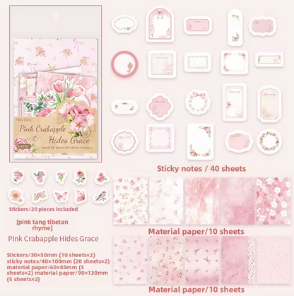 Kit de 80 piezas Flores & Mariposas