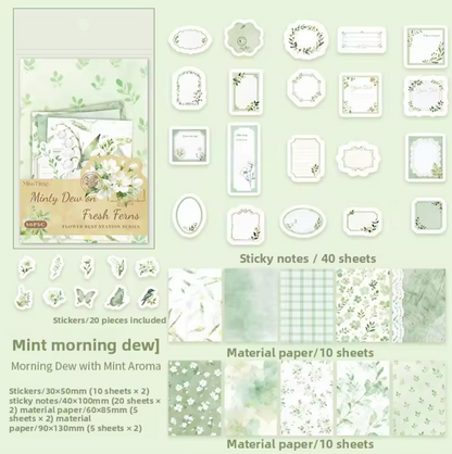 Kit de 80 piezas Flores & Mariposas