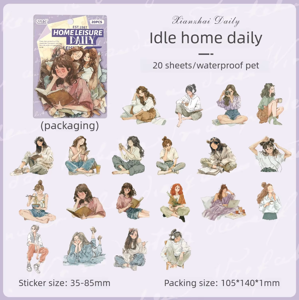 20 Stickers Grandes Monitas
