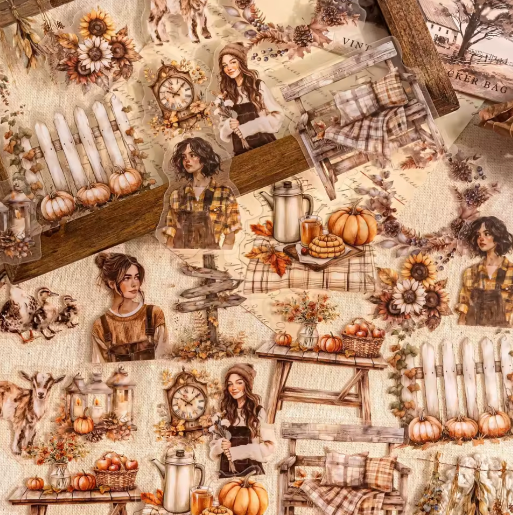 6 Paquetes de Stickers - Otoño - 180 Stickers