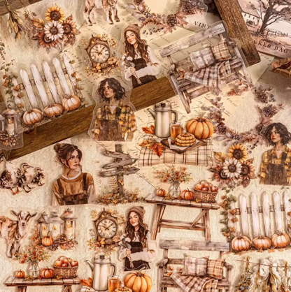 6 Paquetes de Stickers - Otoño - 180 Stickers