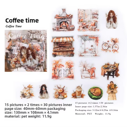 6 Paquetes de Stickers - Otoño - 180 Stickers