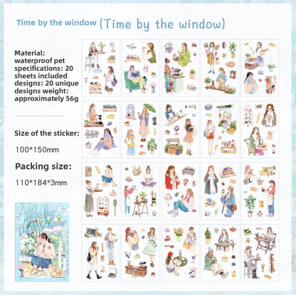 Libro de Stickers 20 paginas Monitas coloridas