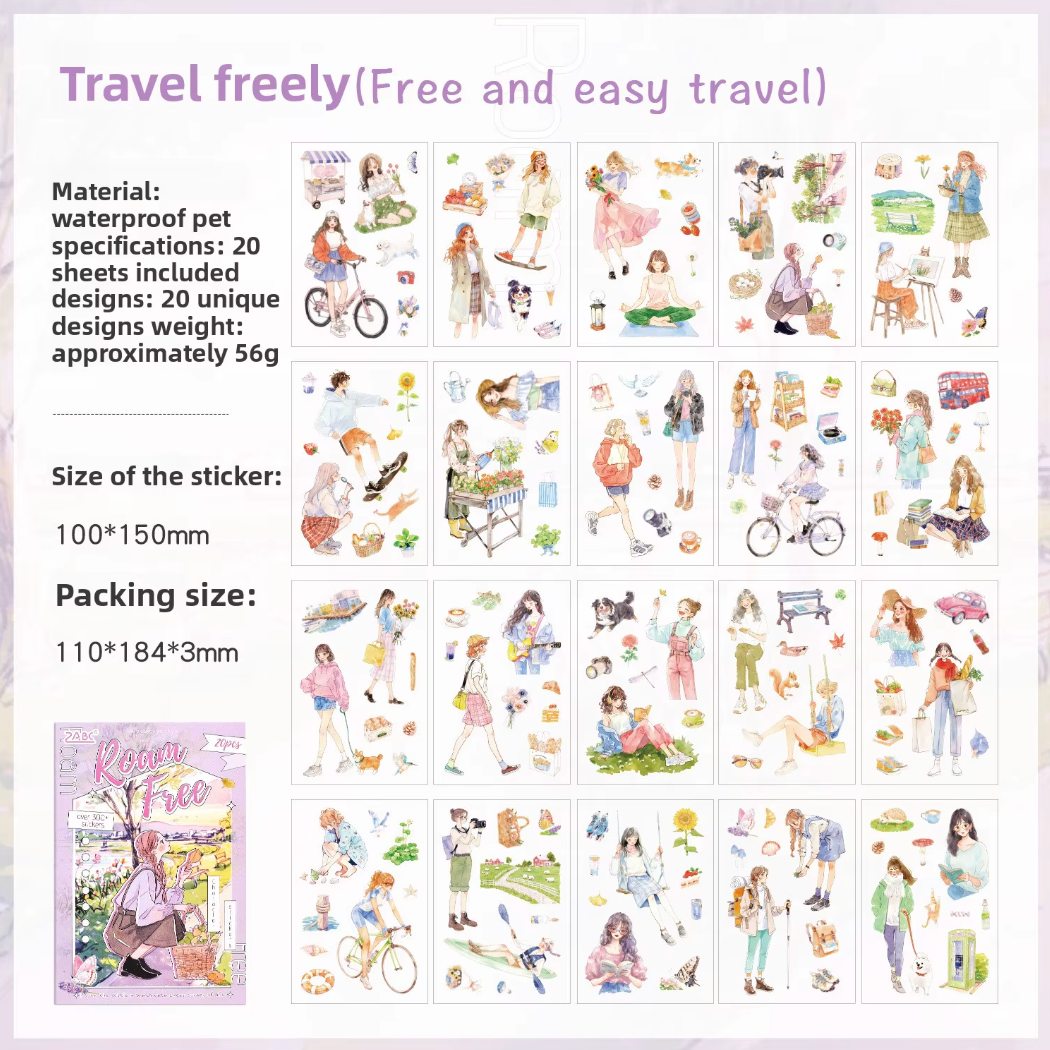 Libro de Stickers 20 paginas Monitas coloridas