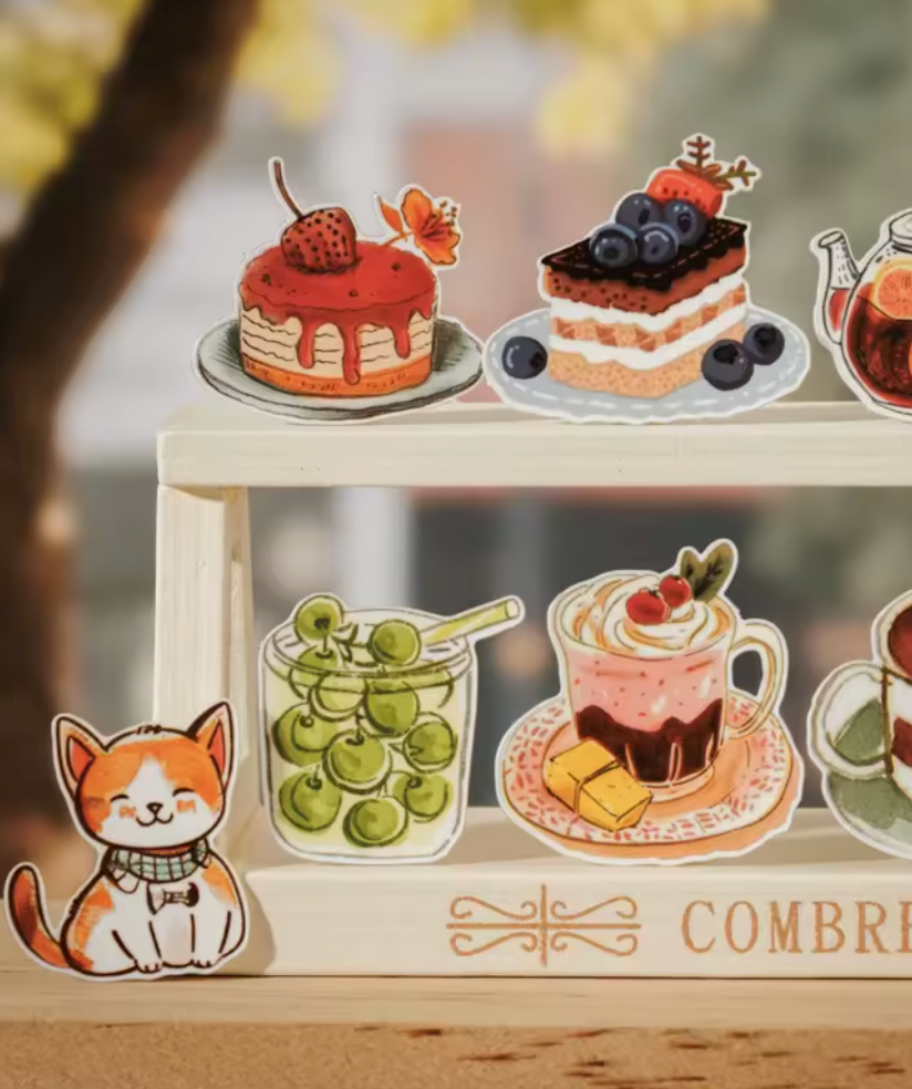 Cajita de 60 Stickers pre - cortados