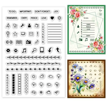 Sellos de Silicon Bullet Journal