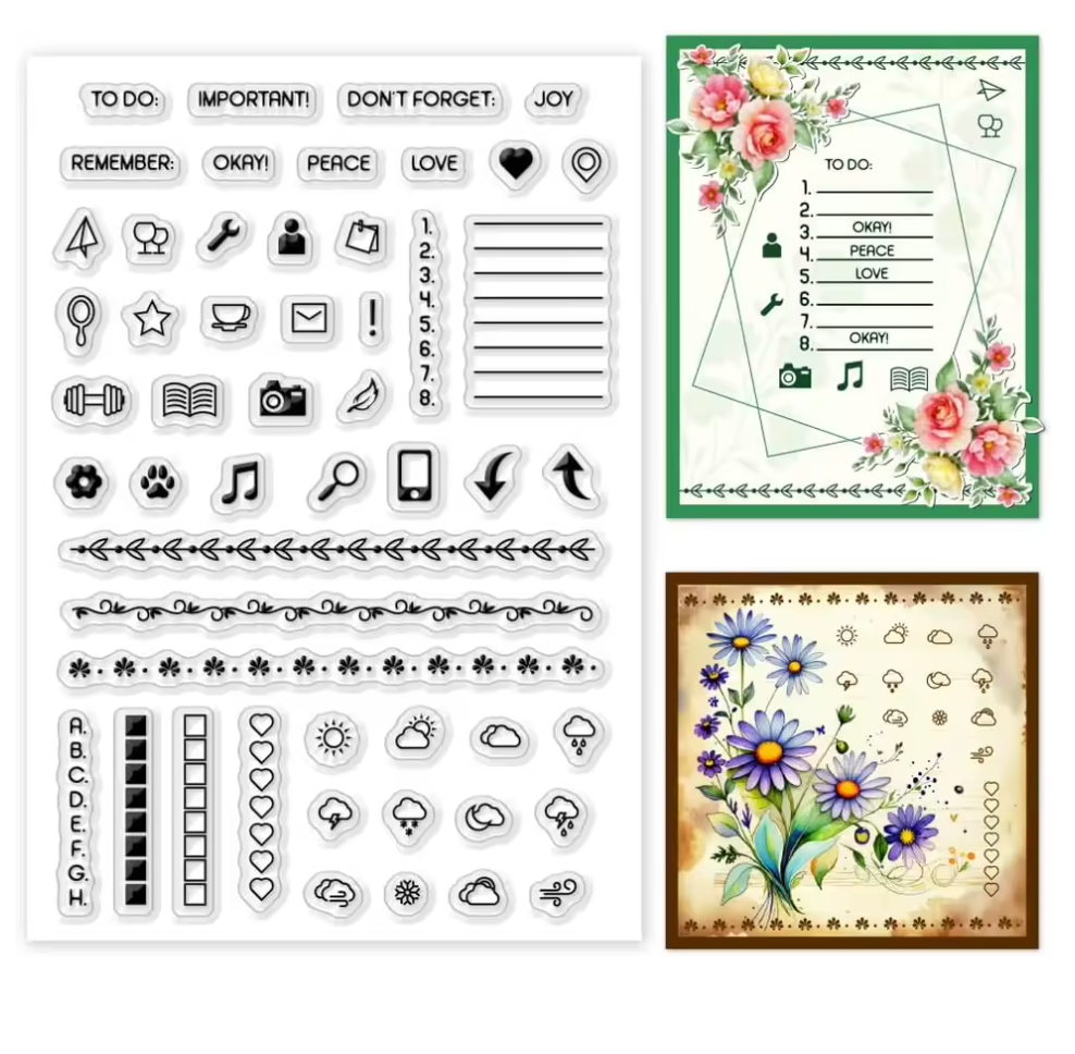 Sellos de Silicon Bullet Journal