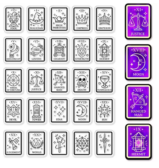 Sellos de Silicon Tarjetas & Cartas misticas