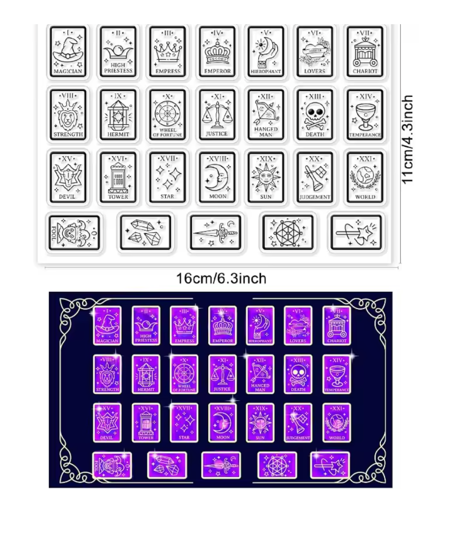Sellos de Silicon Tarjetas & Cartas misticas