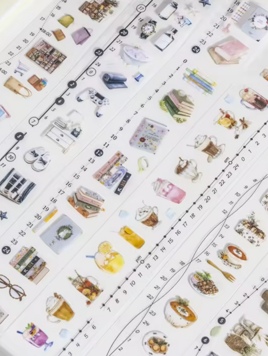 6 Rollos de Stickers - Time Series