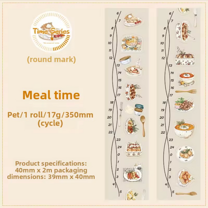 6 Rollos de Stickers - Time Series