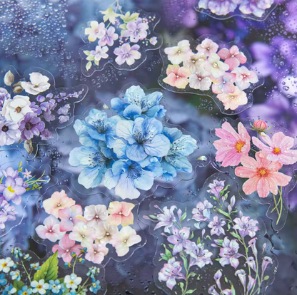 40 Stickers Flores de verano
