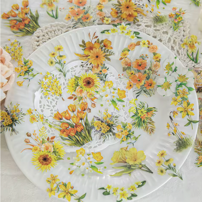 40 Stickers Flores de verano