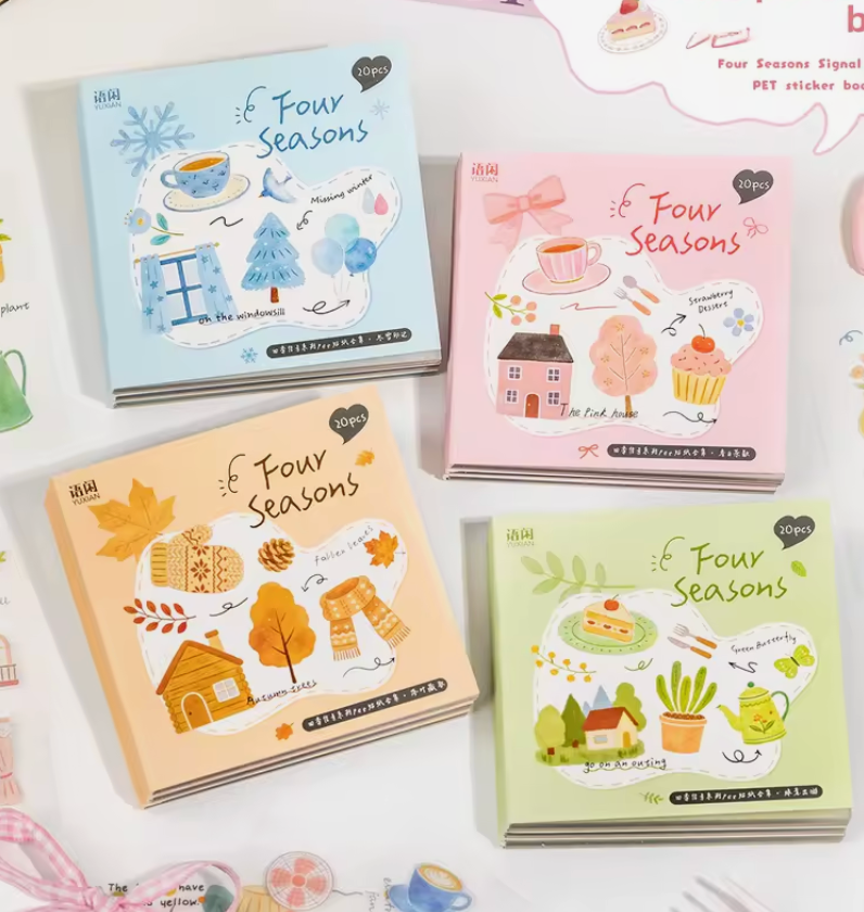Libro de Stickers 20 paginas Estaciones