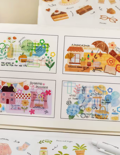 Libro de Stickers 20 paginas Estaciones