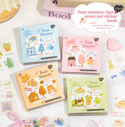 Libro de Stickers 20 paginas Estaciones