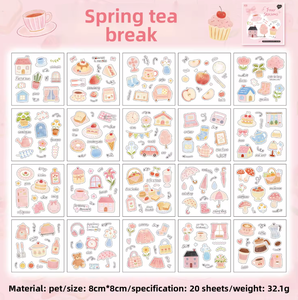 Libro de Stickers 20 paginas Estaciones