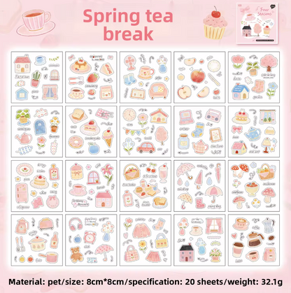 Libro de Stickers 20 paginas Estaciones