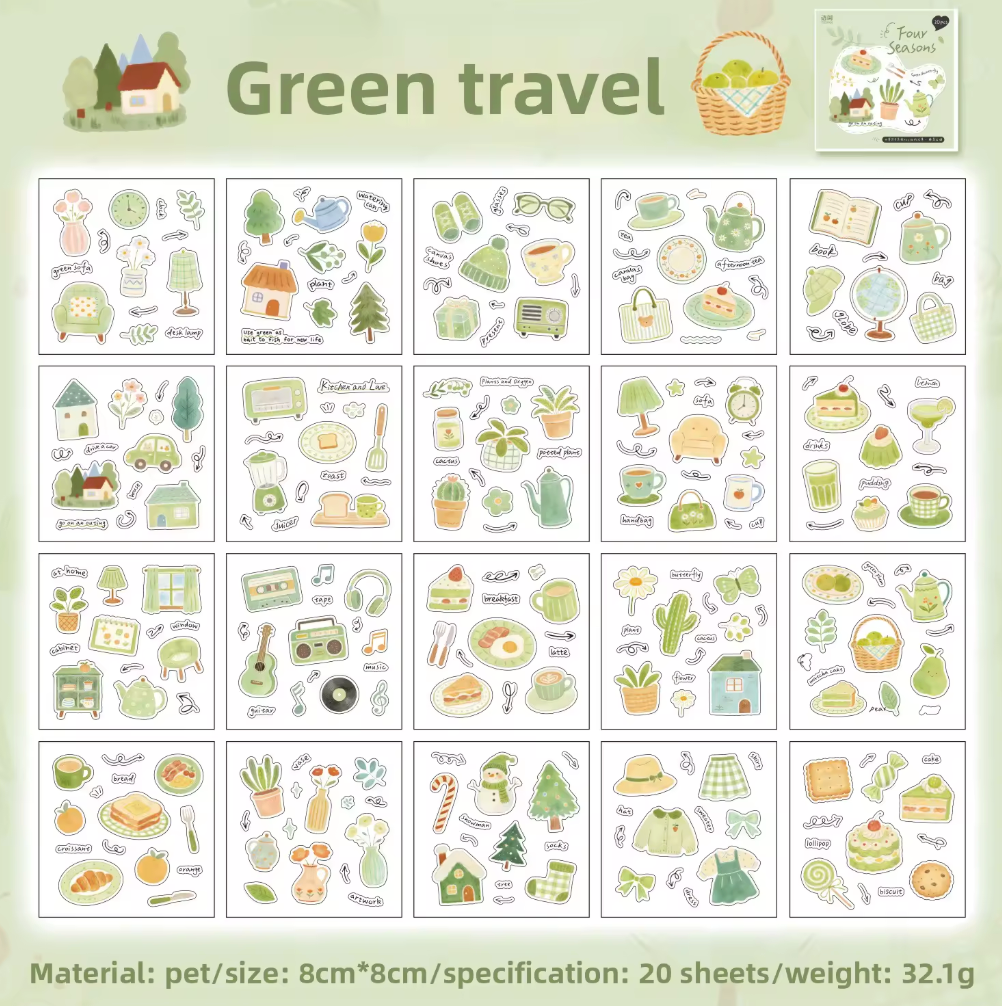 Libro de Stickers 20 paginas Estaciones
