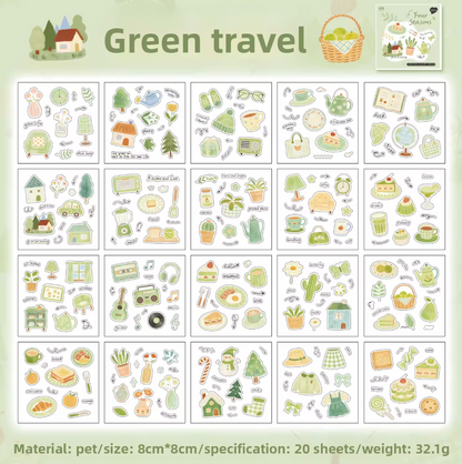 Libro de Stickers 20 paginas Estaciones