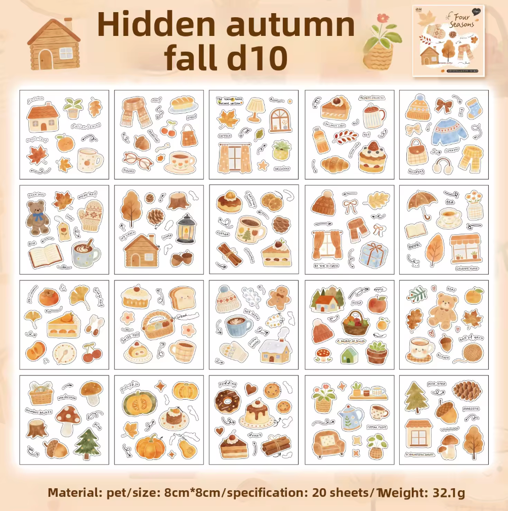 Libro de Stickers 20 paginas Estaciones