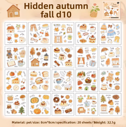 Libro de Stickers 20 paginas Estaciones