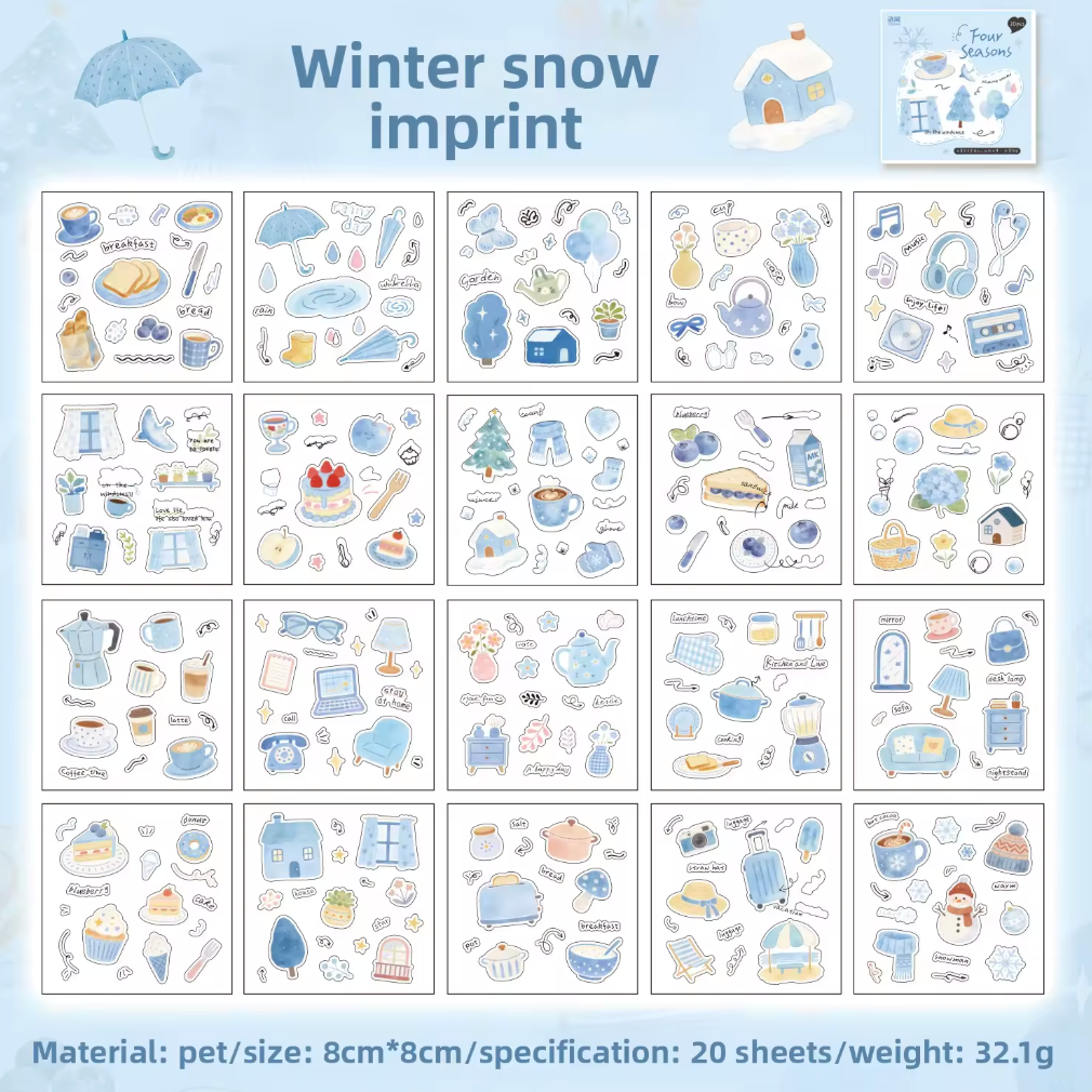 Libro de Stickers 20 paginas Estaciones