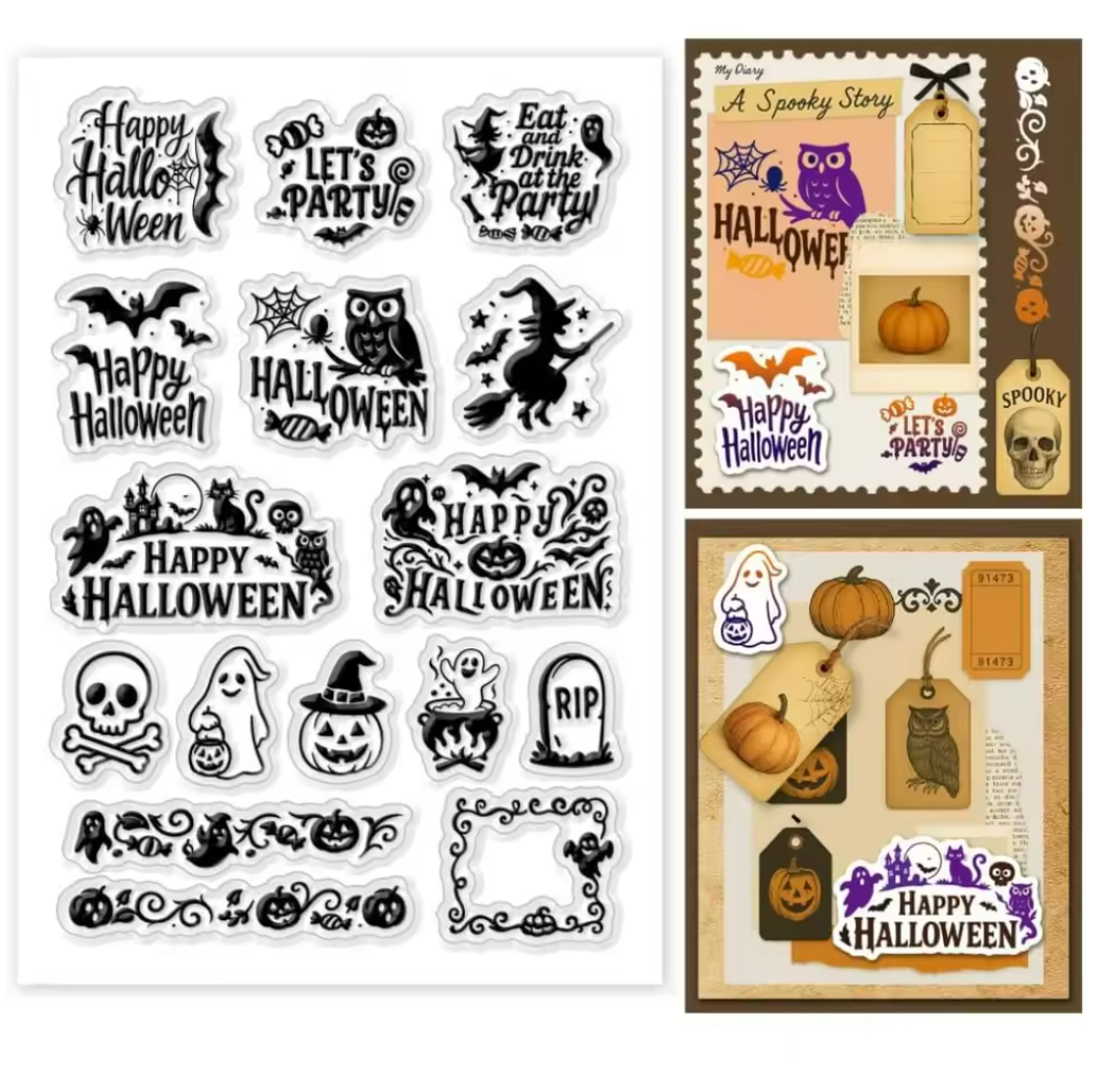 Sellos de silicon Happy Halloween
