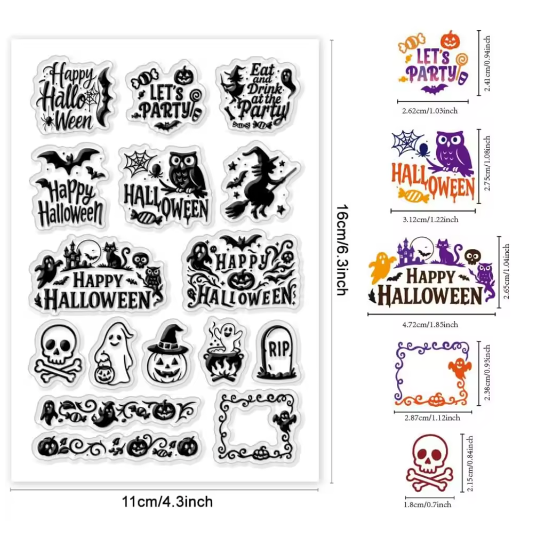 Sellos de silicon Happy Halloween