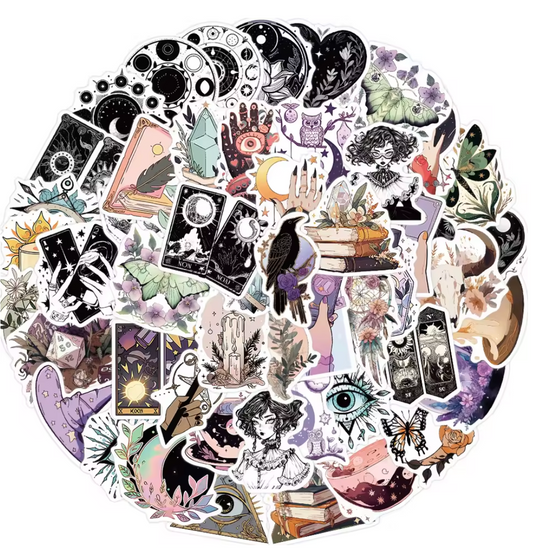 50 Stickers Vinil Magia