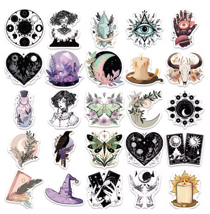 50 Stickers Vinil Magia