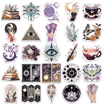 50 Stickers Vinil Magia