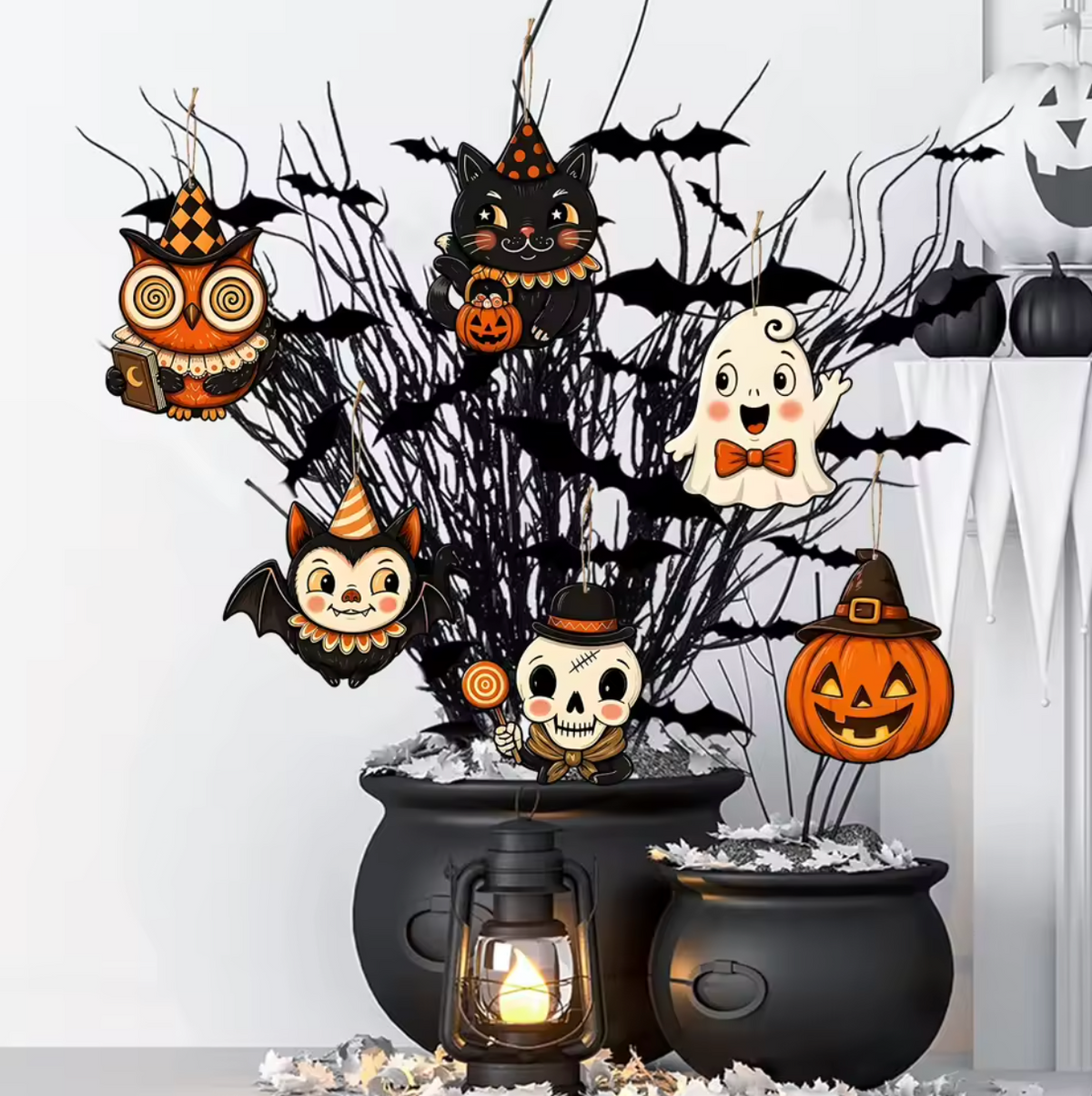 6 Adornos Colgantes Halloween