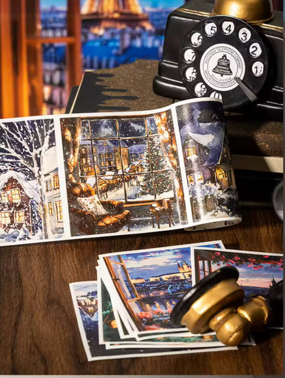 Washi Tape Ancho Escenas Navideñas