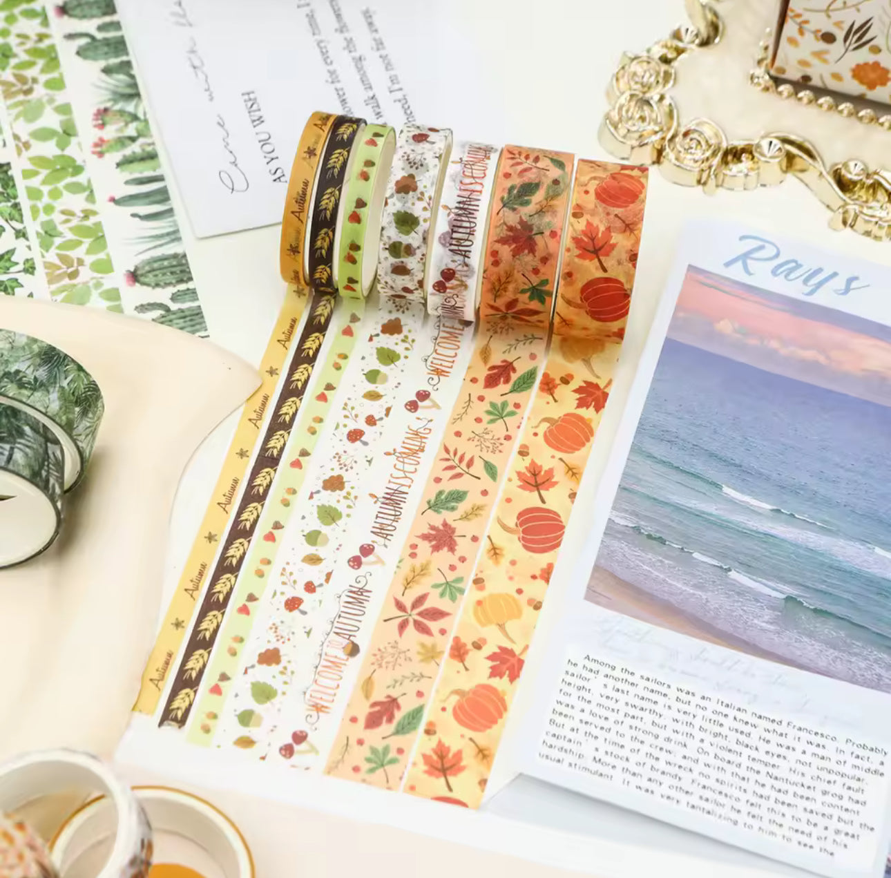 18 Washi Tapes otoño
