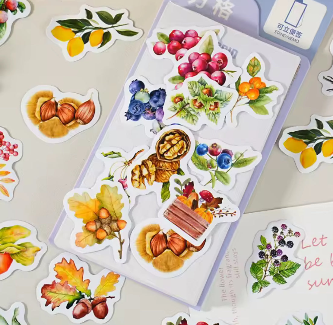 Cajita de Stickers de otoño