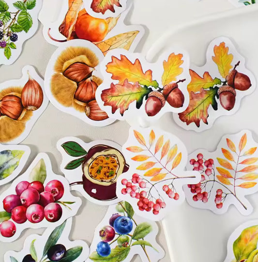 Cajita de Stickers de otoño