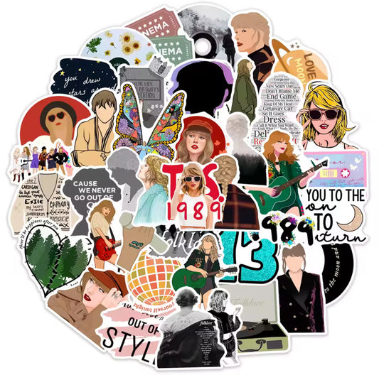50 Stickers Vinil Taylor Swift