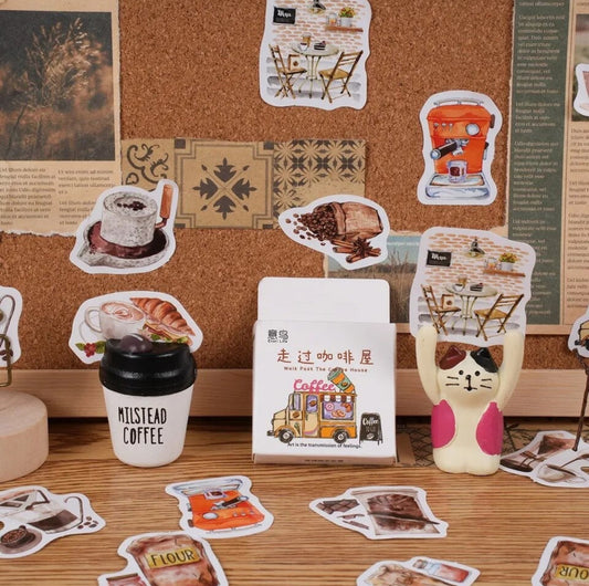 Cajita de Stickers Coffe Shop