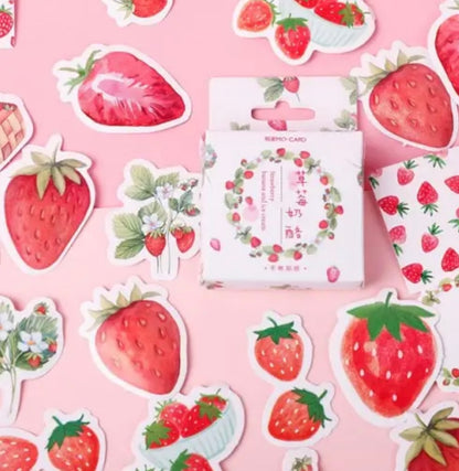 Cajita de Stickers fresas