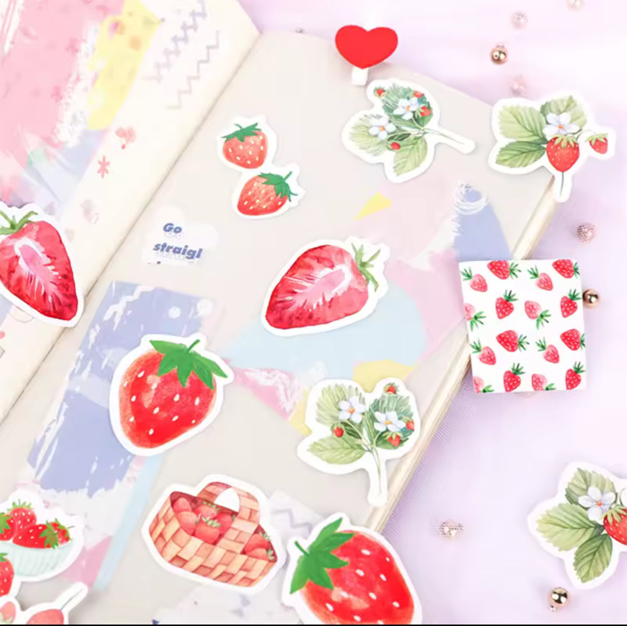 Cajita de Stickers fresas