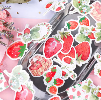 Cajita de Stickers fresas