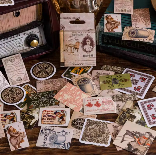 Cajita de Stickers Vintage