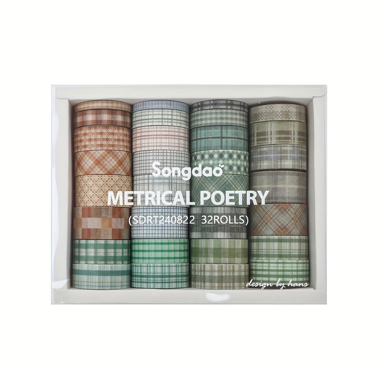 32 Washi Tapes Metrical Poetry